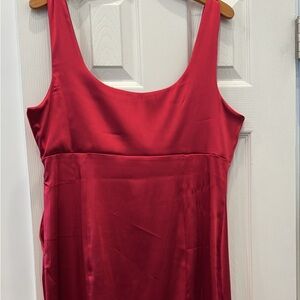 Anthropologie dress size 12 never worn but there is a slight pull on dress